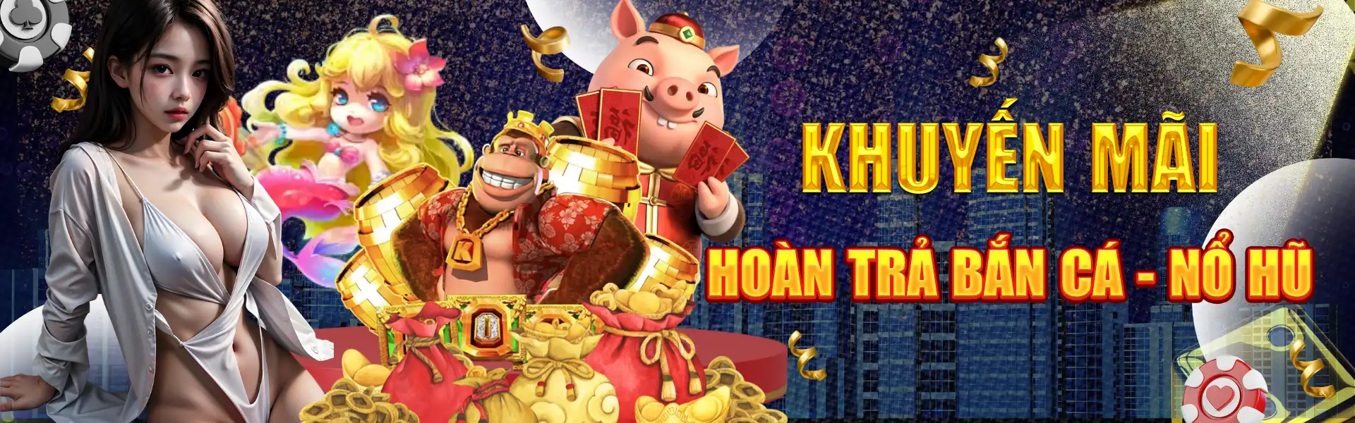 Banner khuyến mãi bắn cá nổ hũ dành cho thành viên 8KBET